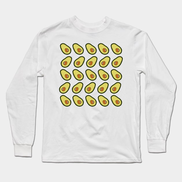 Avocados Long Sleeve T-Shirt by HLeslie Design